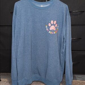Blue Graphic Sweatshirt